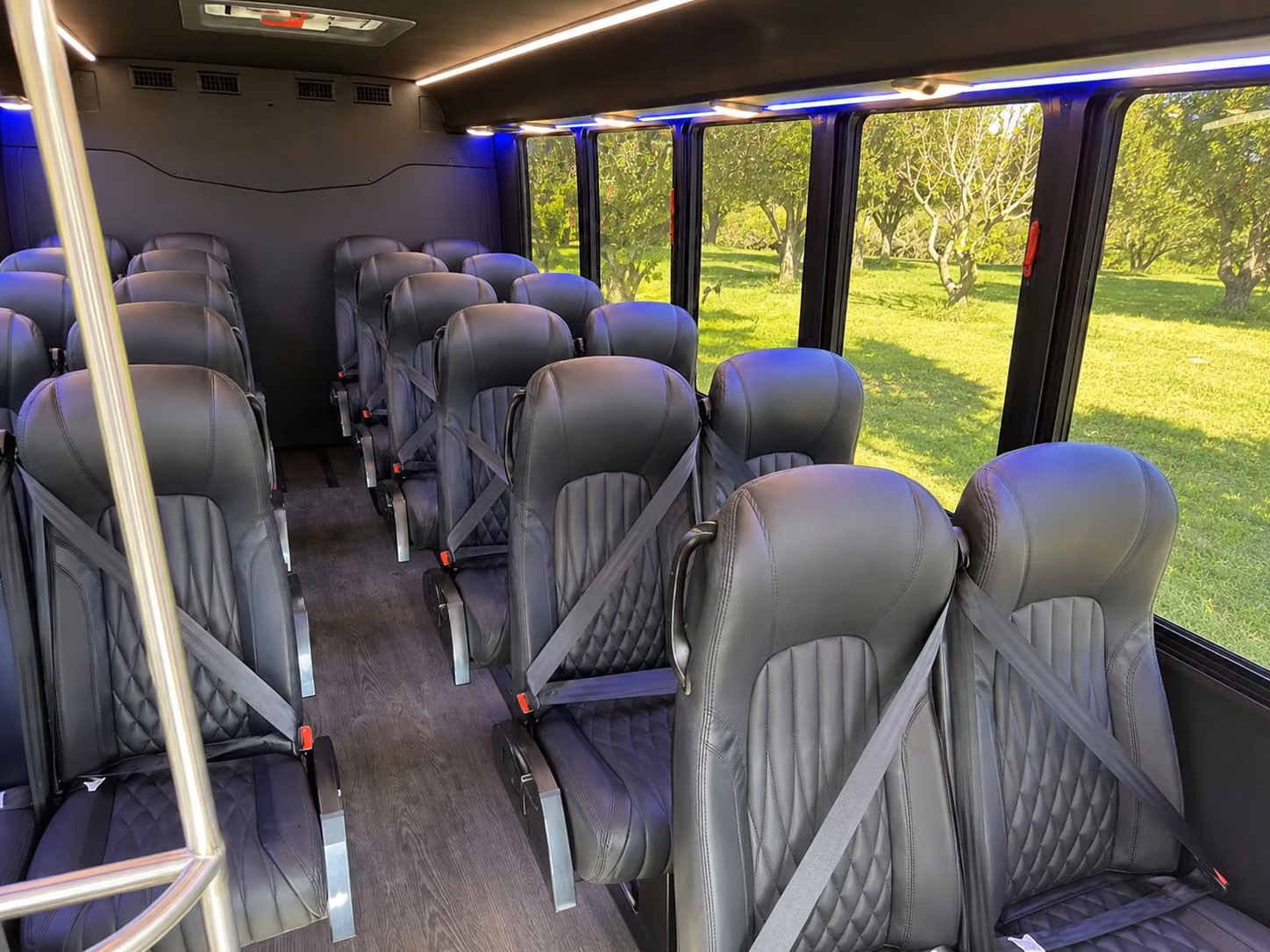18 passenger minibus interior