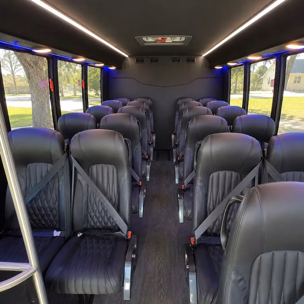 25 passenger minibus inside