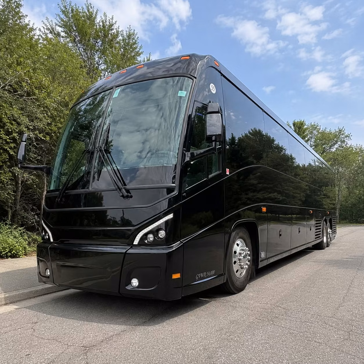eugene charter bus rental exterior