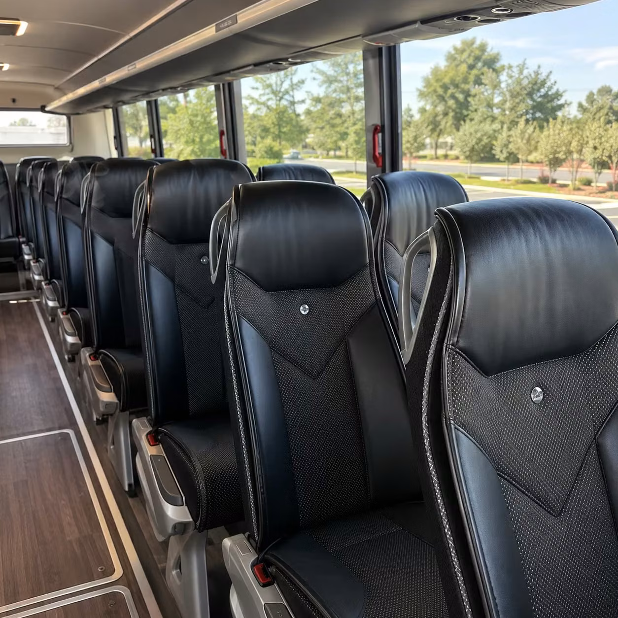 eugene charter bus rental inside